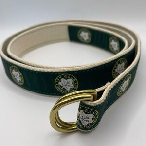Leather Man  Ivy Club Princeton D Ring Belt Preppy